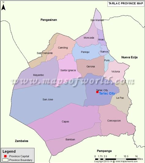 Tarlac Map .